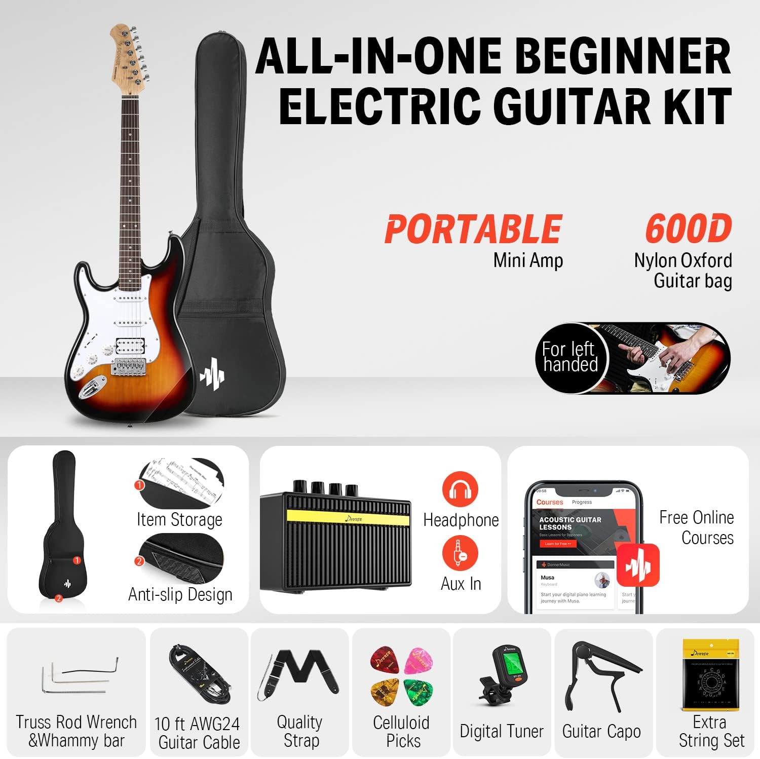 Donner DST-100SL Guitar Kit Review
