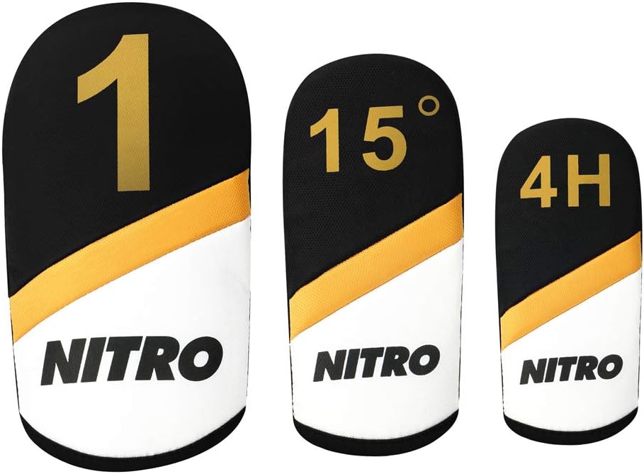 Nitro X Factor 13 Piece Golf Set All Graphite Mens, Left Handed, Gold/Silver