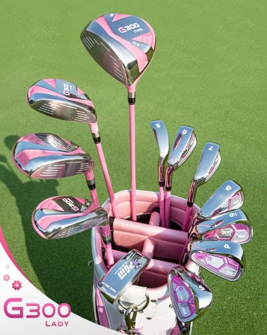 PGM G300 Club Womens Golf Set Purple Ladies Complete Left Handed Set LTG025