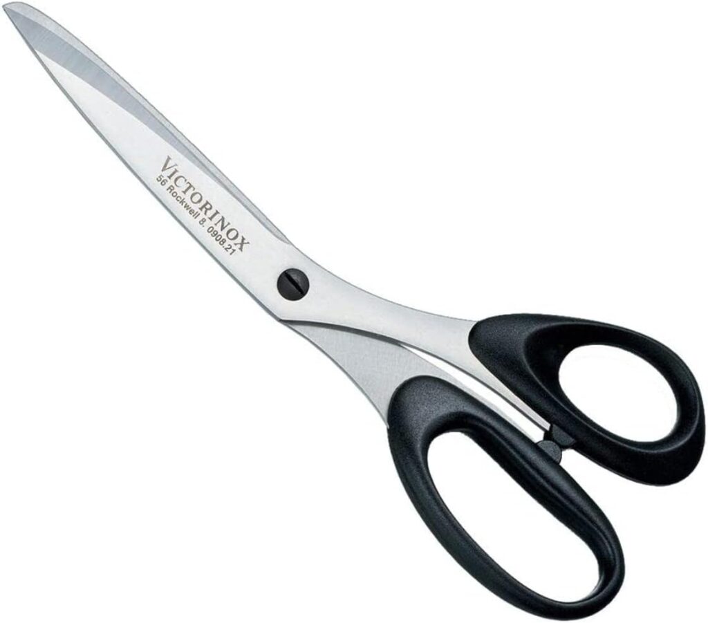 Victorinox Stainless Household/Professional Scissors for Left-Handed Use, Black/Silver, 21 x 5 x 5 cm