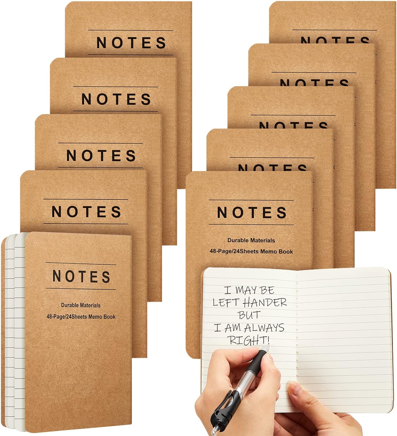 10 Pcs Left Handed Notebook Review