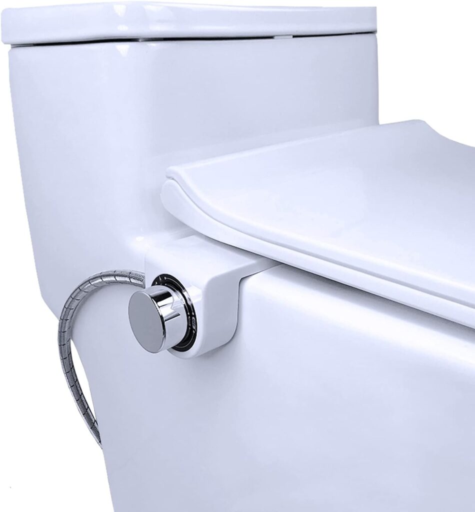 GUARDGETS Bidet Attachment Butt Washer Toilet Seat Jet Spray for Toilets Fit in Small Space Compact Baday Fresh Water